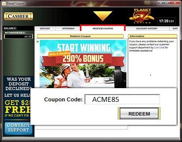 planet 7 casino deposit bonus codes