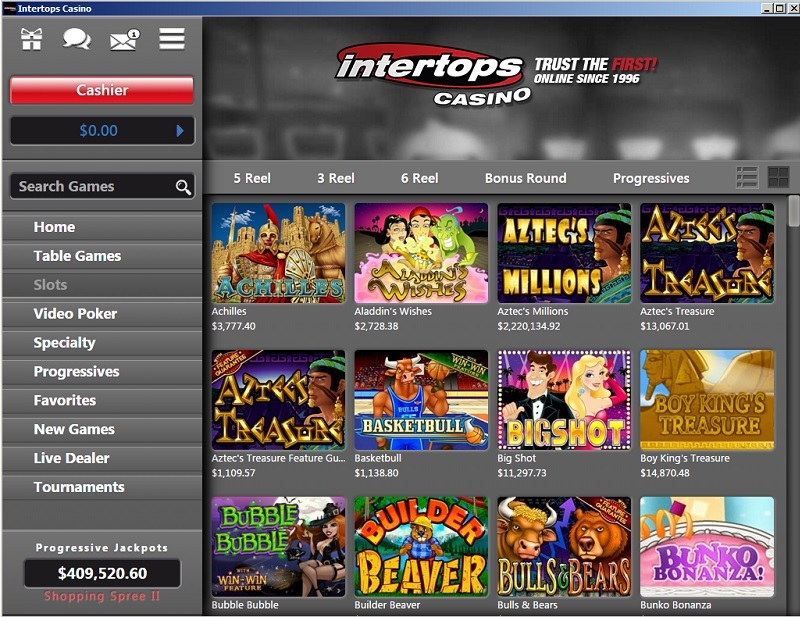 intertops casino red bonus codes