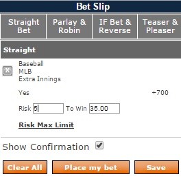 Sportsbetting.ag Betslip