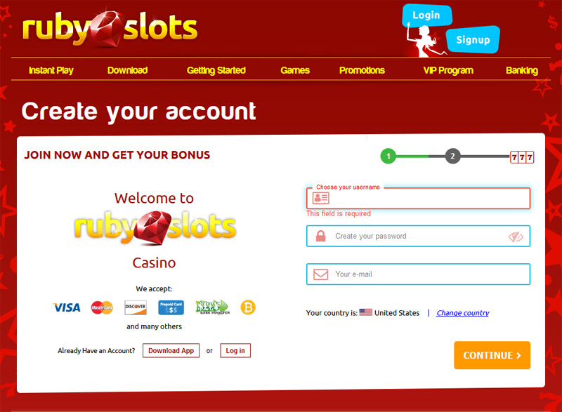 ruby slots promotions